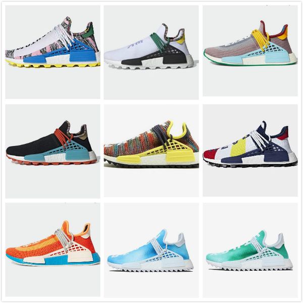 

2020 human race men women running shoes nmd pharrell williams pw trainers infinite species breath though sport sneakers box
