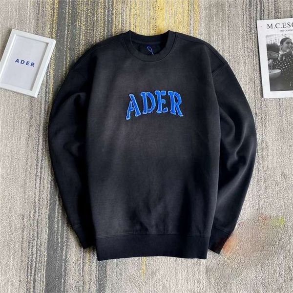 

tie-dye letter board work foul 1:1 crewneck men women bread tube sweatshirts heavy materials trunks, Black