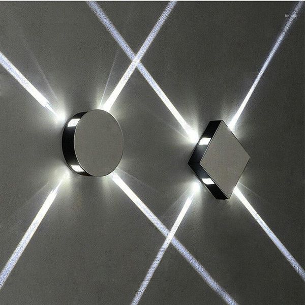 

wall lamp led cross round square creative surrounded by light strips ktv background decoration 12w mounted1
