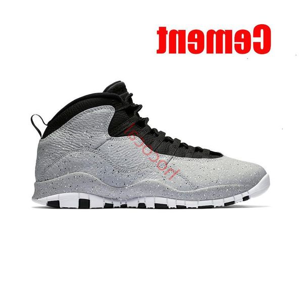 

10 hococal designer basketball seattle cement 10s mens shoes cool chicago powder blue steel grey trainers sports sneaker obc1, Black