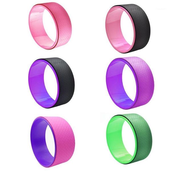 

yoga circle waist shape bodybuilding pilates fitness back training wheel1