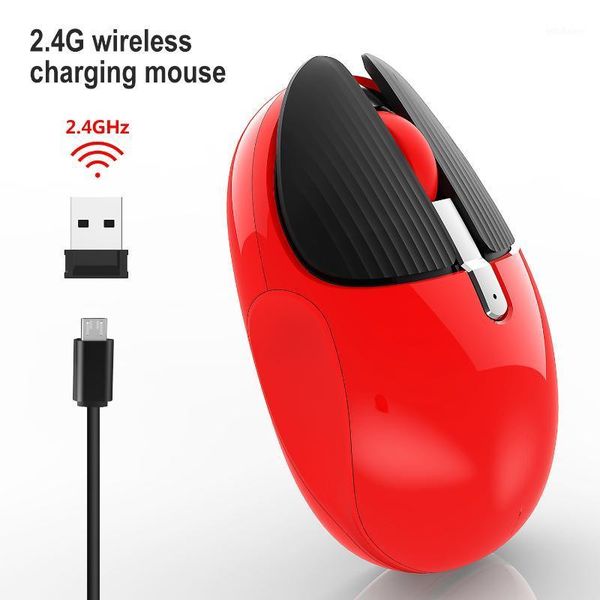 MICE M106 CARGABLE ELECTRIC 2.4G RATOS MUTOS DE MOUSE sem fio usando um escritório de desktop de retorno com um clique atualmente disponível1