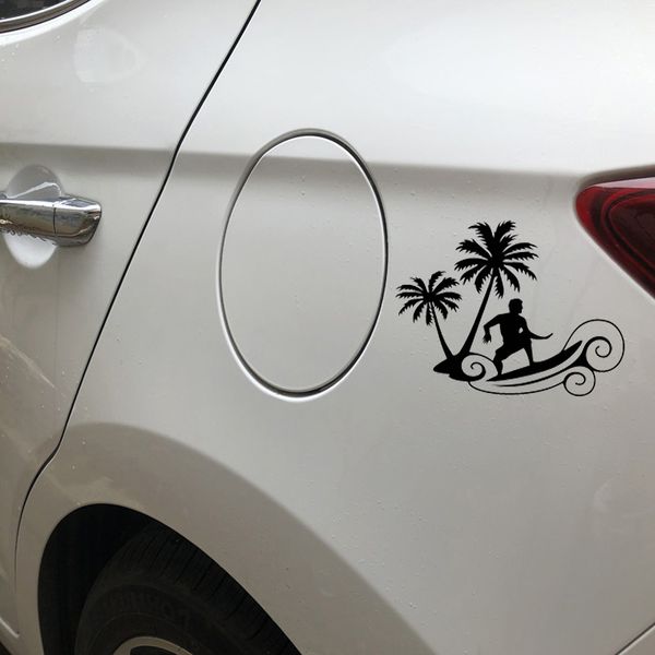 

car stickers brave surfing adventure decoration accessories decals creative waterproof sunscreen 17cm*13cm