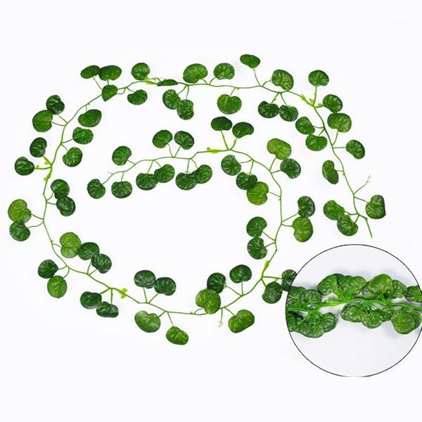 

decorative flowers & wreaths 12 pcs 2m artificial hanging vine plant leaves plastic home garden wall wedding decoration lsf1