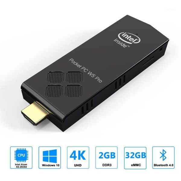 

w5 pro windows 10 mini pc stick quad core atom x5-z8350 ram 4gb rom 64gb wifi bluetooth win10 64bit mini desk