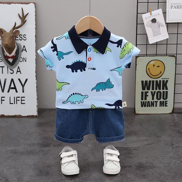 

new summer kids clothes set cartoon print baby boy clothes 2pcs toddler girls short sleeve + shorts sets infant clothing sets1, White