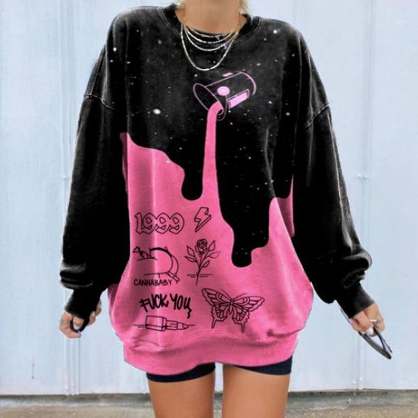 

hip hop printed panelled black sweatshirt casual loose pullovers hoodies sweatshirt hipster punk rock streetwear 1