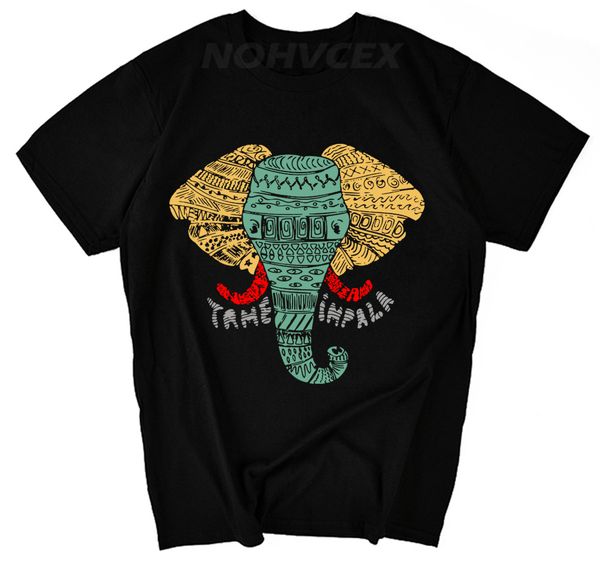 

fashion colorful tame impala elephant t shirt men/boy music rock t-shirt summer short sleeve sport hooded sweatshirt hoodie