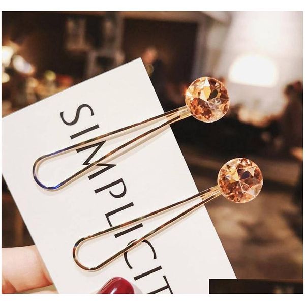 

s858 europe fashion jewelry crystal barrette hairpin hair clip bobby pin barrette hair ac sqcrta beauty888, Golden;silver