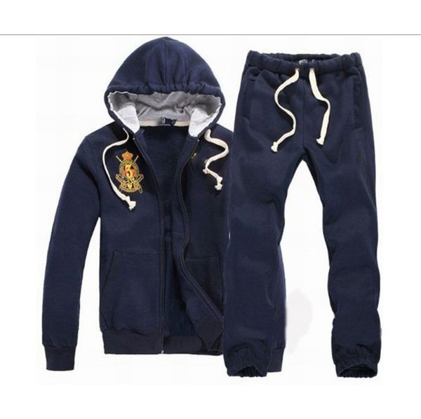 

mens designer tracksuit new football sets track suit mens men zipper jackets sportswear set sweat gym suits, Gray