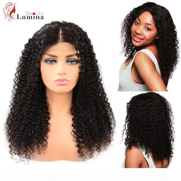 

jerry curly human hair wigs 4 by 4 lace closure wig brazilian remy hair 10-18 inches available soft silky wigs for black women, Black;brown