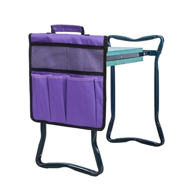 

storage bags garden kneepad tool bag with stool, handle gardening fd1