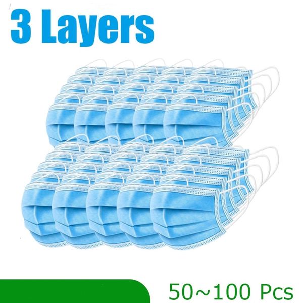 

ear-loop disposable layer face dust mouth mask 3 masks cover 3-ply non-woven disposable dust ma 0cs10cs1 emev