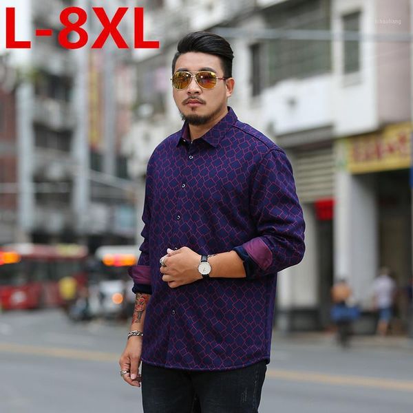 

new plus size 8xl 7xl 6xl fashion brand winter shirt men warm fleece lined velvet shirts male bottoming shirt fast shipping1, White;black