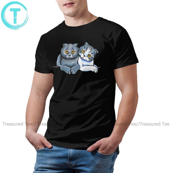 

scottish fold cat t shirt scottish fold pair t-shirt graphic cute tee shirt short sleeve male classic tshirt sport hooded sweatshirt hoodie