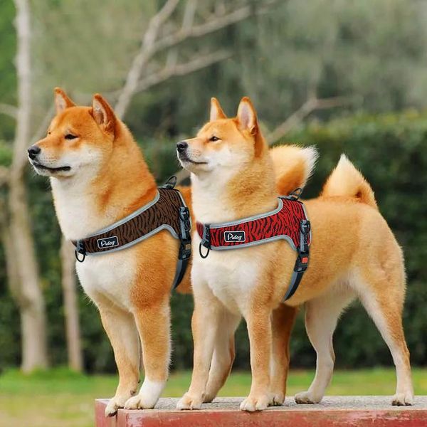 

reflective dog harness adjustable nylon pet mesh harness vest pet supplies for medium large dogs walking bbysjy