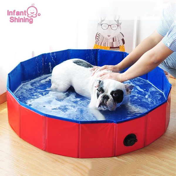 

infant shining pet dog bath foldable bathtub large dog summer swimming pool bathtub bath bucket tub pet accessories for cat1