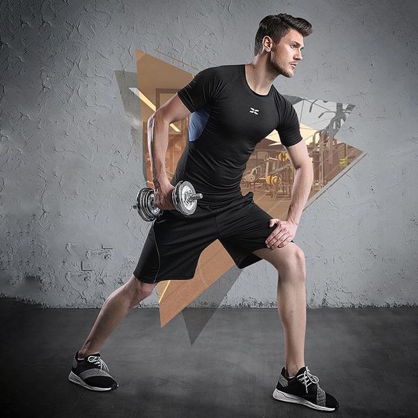 

2021 running yoga fitness high elastic breathable sport 6pcs suit riding intensity training outdoor exercise sportswear spsu0030, Black;blue