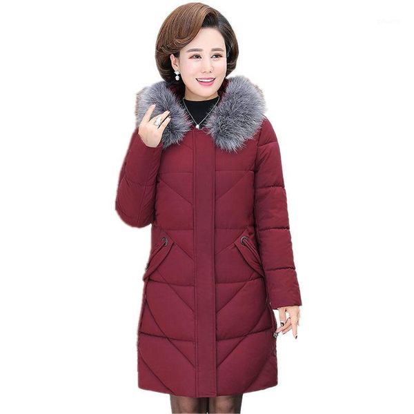 

winter jacket women parka coat padded loose warm thick down cotton coat female casual hooded women winter jacket outerwear q20091, Black