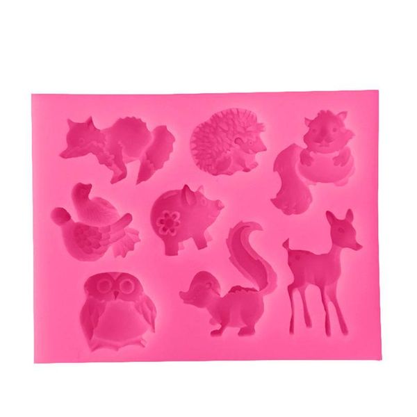 

diy cake making mold sile cartoon animal shape cake foudant moulds baking supplies j2y qylfsk
