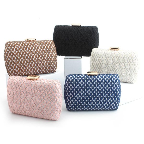 

brand designer handbags women purse clutches evening bags shoulder crossbody bags wedding party cotton satin wallet colorful