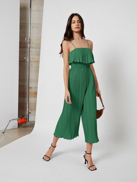 

solid wide leg cami jumpsuit z4ki#, White