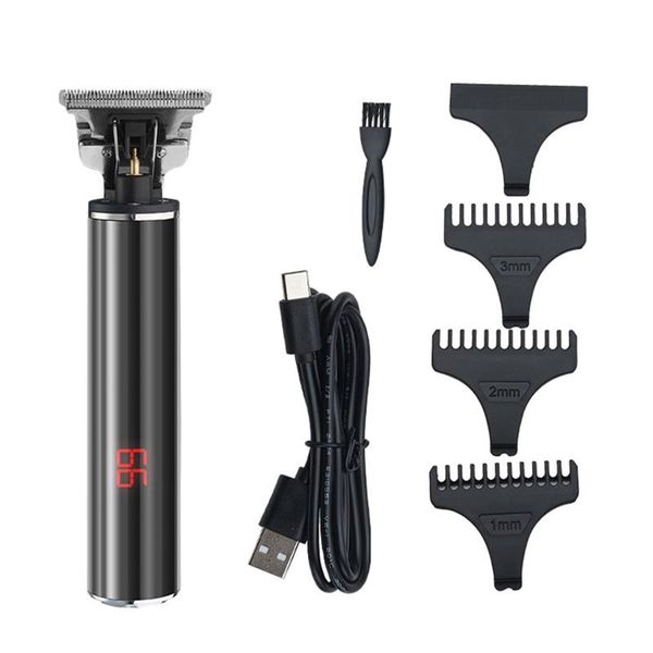 

professional hair clippers men t-blade beard trimmer barber grooming cordless m2ee