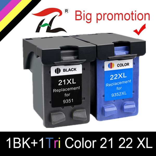 

ink cartridges htl 2pcs 21xl 22xl cartridge replacement for 21 22 xl deskjet f380 f2180 f2280 f4180 f4100 f2100 printer