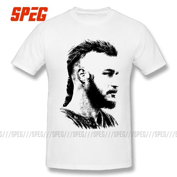 

vikings untitled ragnar lothbrok printing relaxed short sleeve male round collar plus size sport hooded sweatshirt hoodie t shirt