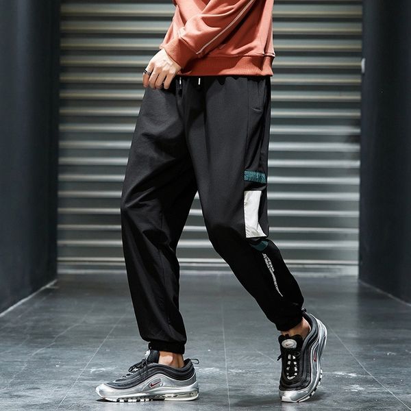 

0e7dx 2020 мужских осенний новые щиколотки спорт случайного свободный случайные спортивные брюк pantsdrawstring стиля бренда модный талии ст, Blue