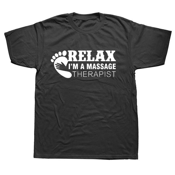 

trust me i am a massage therapist men summer new fashion short sleeve cotton funny mens s hoodie designers t shirts sweatshirt