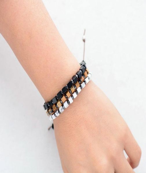 

мужские браслеты квадратные натуральные каменные бусины браслет ручной работы браслеты мужские браслеты мужской шарман браслет панк ювелирны, Golden;silver