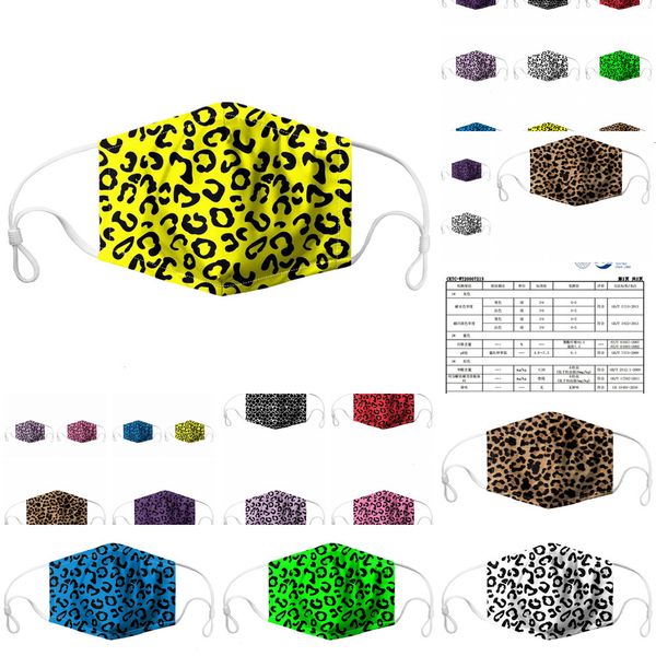 

factory leopard pm2.5 face washable dustproof adjustable mask outdoor sports riding cycling print cotton mouth mas prjio