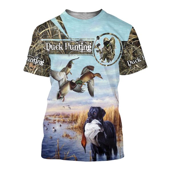 

men 3d duck hunting printed cool qdl006 3d print shirts humor horror horror men clothing