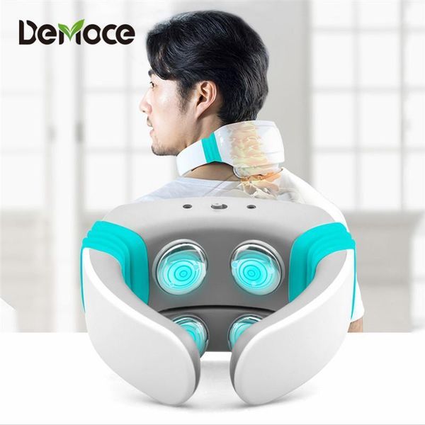 

electric pulse back and neck massager far infrared heating therapy pain relief stimulator cervical massager relaxation tool1