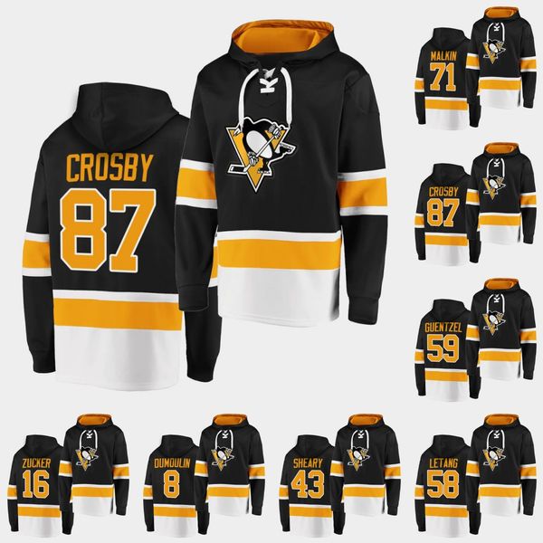 

87 sidney crosby pittsburgh black hoodie 59 jake guentzel 42 kasperi kapanen 71 evgeni malkin 4 justin schultz jason zucker patrick marleau, Black;red