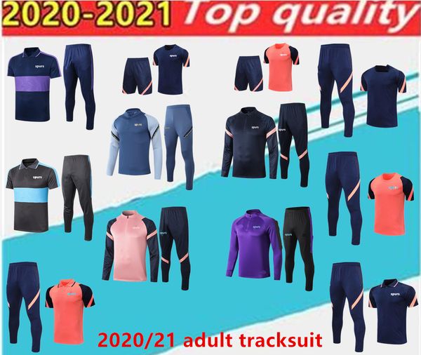 

2020 2021 spurs soccer training suit tracksuit football suit jogging chandal futboll suit, Black