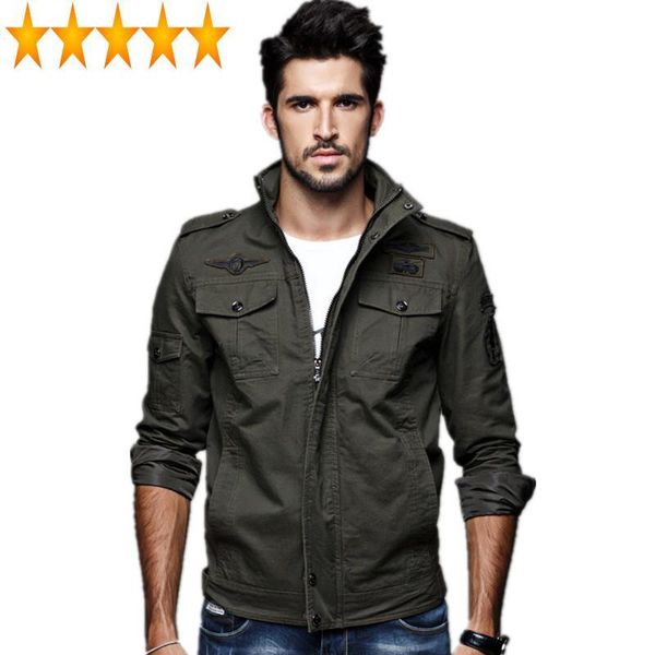 

2021 cotton bomber jackets casaco masculino men spring jacket male coats veste homme printemps plus size 6xl fyy557, Black;brown