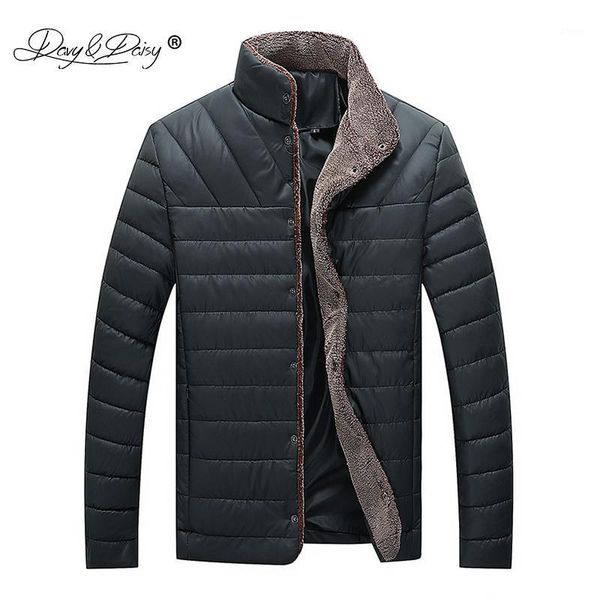 

davydaisy 2021 new arrival man parkas winter men jackets stand collar coat fashion simple autumn male jacket -5xl jk0841, Tan;black