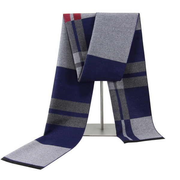 

2020 новый зимний новый мужской шарф в полоску кашемира шарф теплый all-матч хлопка kint шарфы bufandas мужчины обертывания bib, Blue;gray