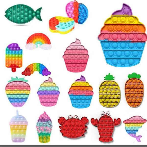 

sensory round s toy stress reliever push color fidget bubble