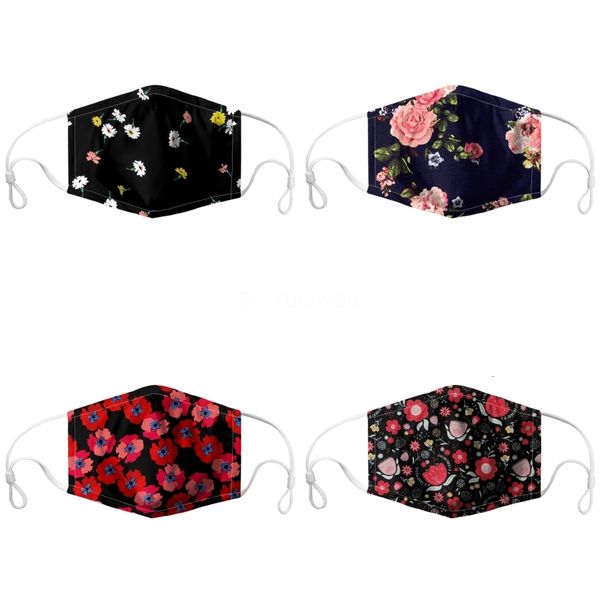 

designer printed printing protective pm2.5 masks reusable mouth anti dust face mask windproof mouth-muffle 84 styles damon031#386#279