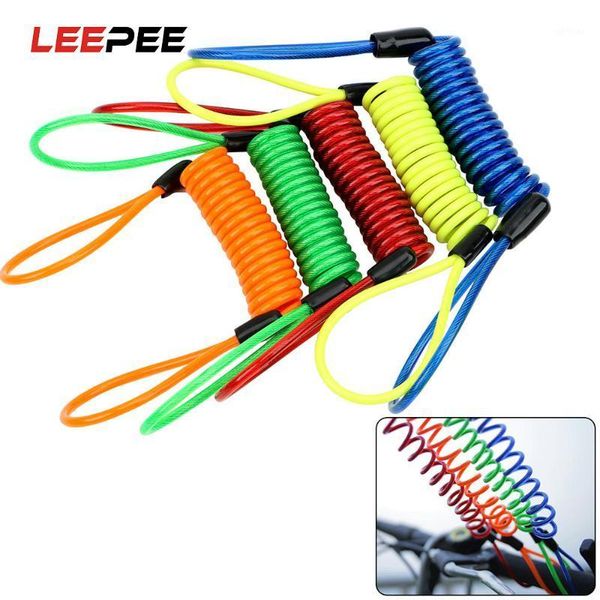 

leepee bicycle brake disc lock anti thief alarm locks 120cm lock securitym reminder spring cable anti-theft wheel disc brake bag1