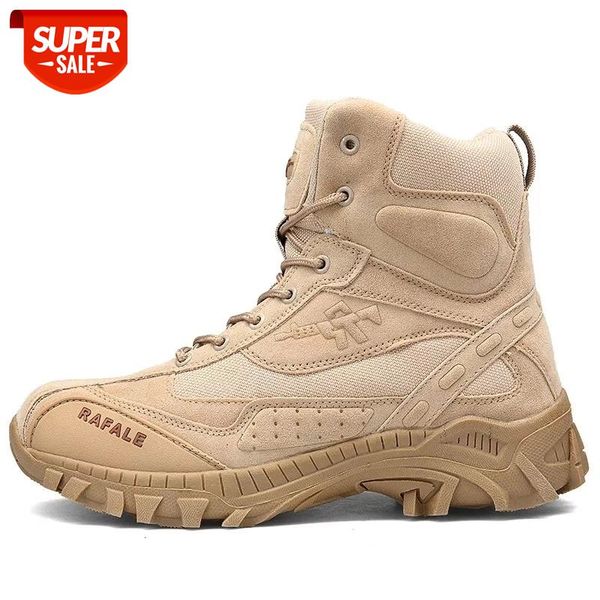 

2020 high cut military tactical mens boots army combat boots mens working safty shoes militares men snow hunting trekking #ts9w