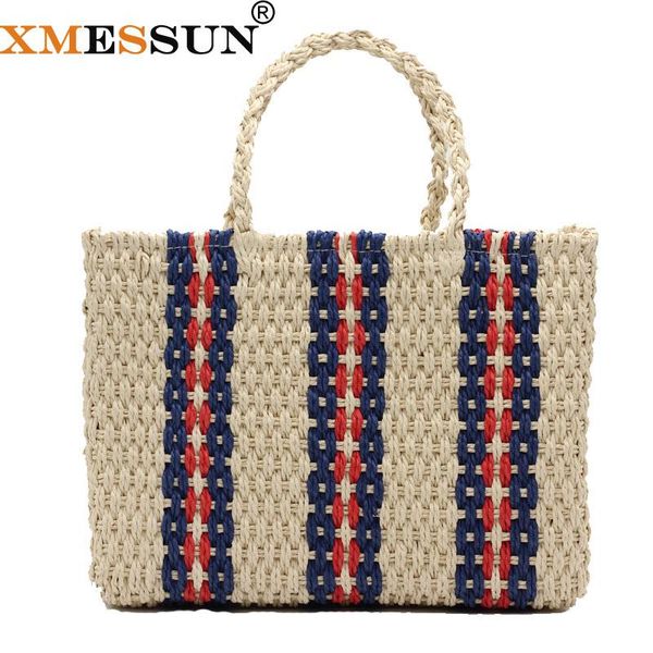 

bohemian straw bags for women large capacity beach handbags summer vintage rattan bag handmade kintted travel bags ins popular