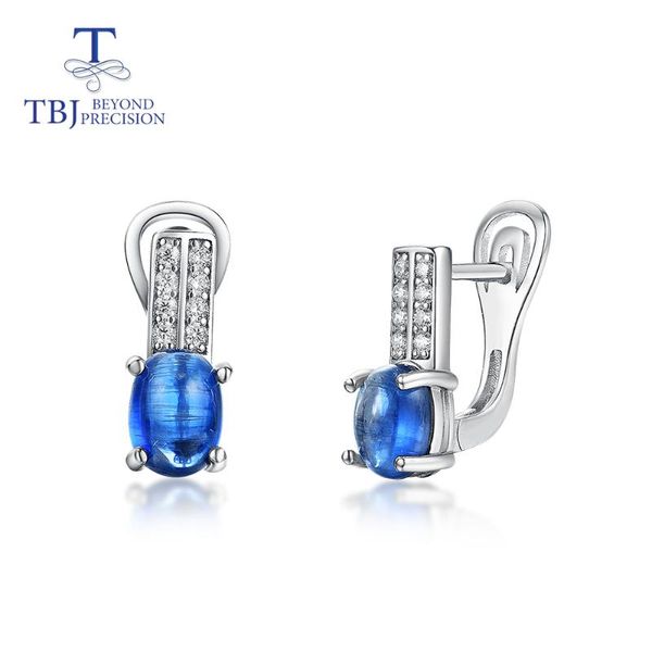 

dangle & chandelier 100% natural 1.8ct blue kyanite gemstone clasp earring 925 sterling silver fine jewelry for women wife mom daily wear ni
