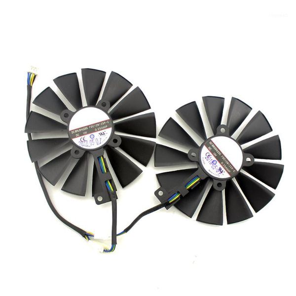 

fdc10m12s9-c ventilador vga de 12v 0.25amp 95mm para asus strix rx470 rx570 rx580 gtx 1050ti gtx 1070 ti, para videojuegos, 4 pi1
