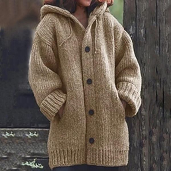 

autumn women long cardigan solid hooded sweater long coat winter women knitting coat plus size 5xl casual knittwear2, White;black