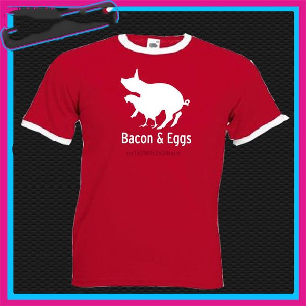 

bacon &amp eggs adults novelty ringer retro funny tshirt christmas gift cotton short sleeve tee shirt sport hooded sweatshirt hoodie