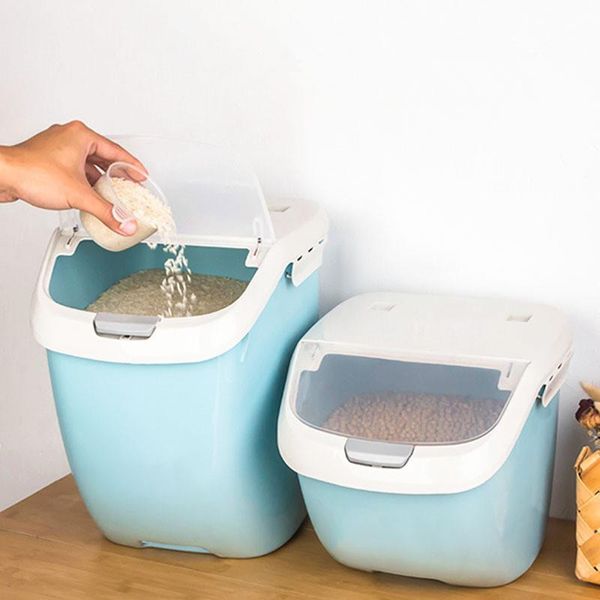 

storage bottles & jars sealed moisture-proof grain container rice box anti-oxidation mildew 6kg pet
